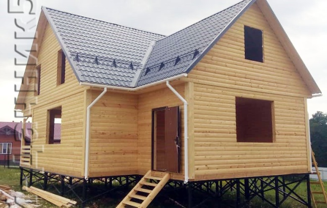 3 Брусовой дом К-35 9×9, 166.5 м², Калужская область, Малоярославецкий район, Деревня Бураково (9)